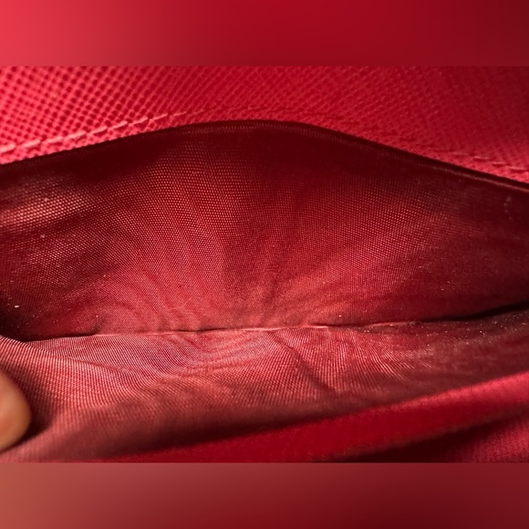 Prada Pink Saffiano Leather Continental Wallet. Chain will be included. - Picture 6 of 16